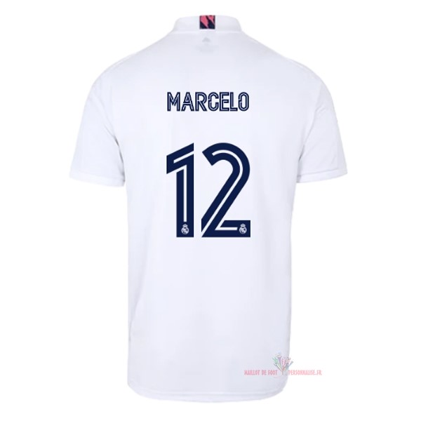Maillot Om Pas Cher adidas NO.12 Marcelo Domicile Maillot Real Madrid 2020 2021 Blanc
