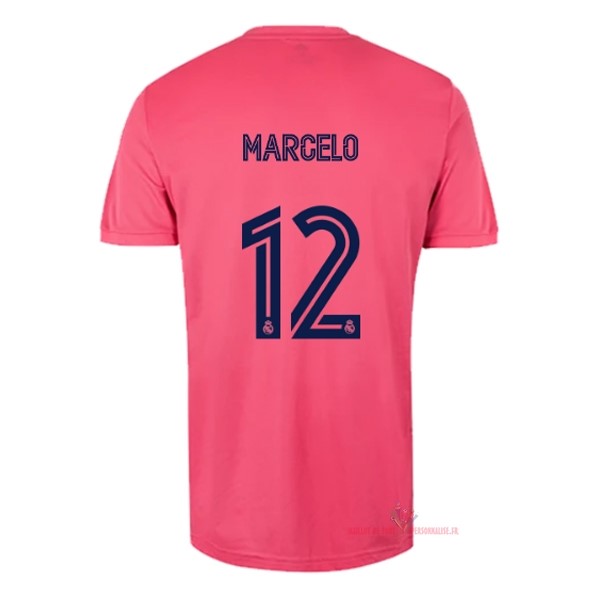 Maillot Om Pas Cher adidas NO.12 Marcelo Exterieur Maillot Real Madrid 2020 2021 Rose