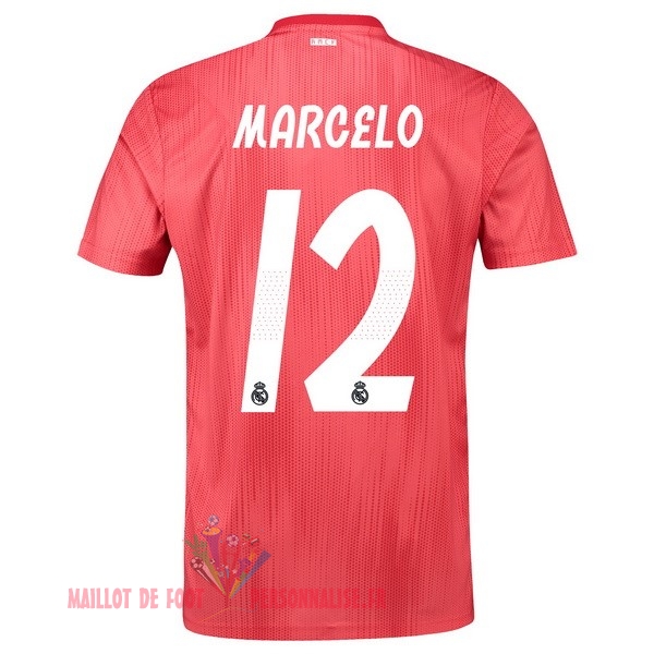 Maillot Om Pas Cher adidas NO.12 Marcelo Third Maillots Real Madrid 18-19 Rouge