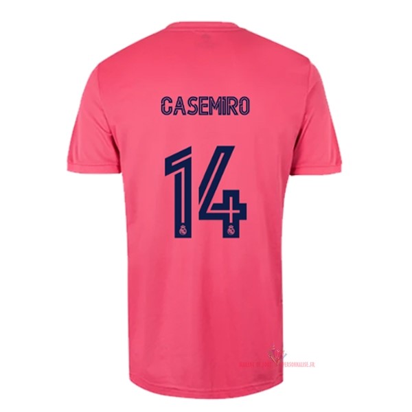 Maillot Om Pas Cher adidas NO.14 Casemiro Exterieur Maillot Real Madrid 2020 2021 Rose