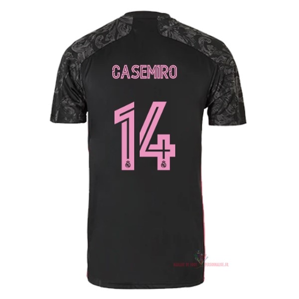 Maillot Om Pas Cher adidas NO.14 Casemiro Third Maillot Real Madrid 2020 2021 Noir