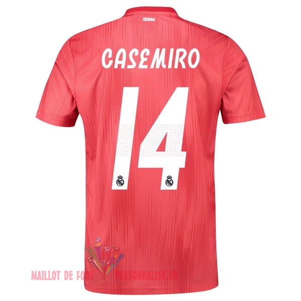 Maillot Om Pas Cher adidas NO.14 Casemiro Third Maillots Real Madrid 18-19 Rouge