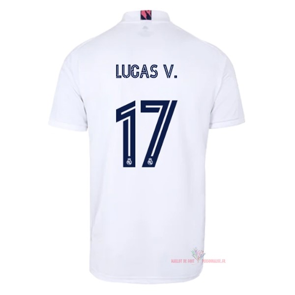 Maillot Om Pas Cher adidas NO.17 Lucas V. Domicile Maillot Real Madrid 2020 2021 Blanc