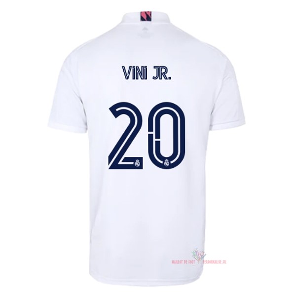 Maillot Om Pas Cher adidas NO.20 Vini Jr. Domicile Maillot Real Madrid 2020 2021 Blanc