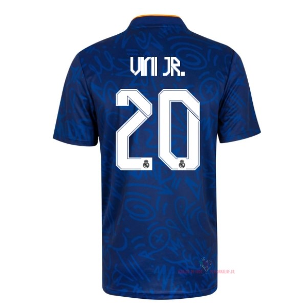 Maillot Om Pas Cher adidas NO.20 Vini Jr. Exterieur Maillot Real Madrid 2021 2022 Bleu