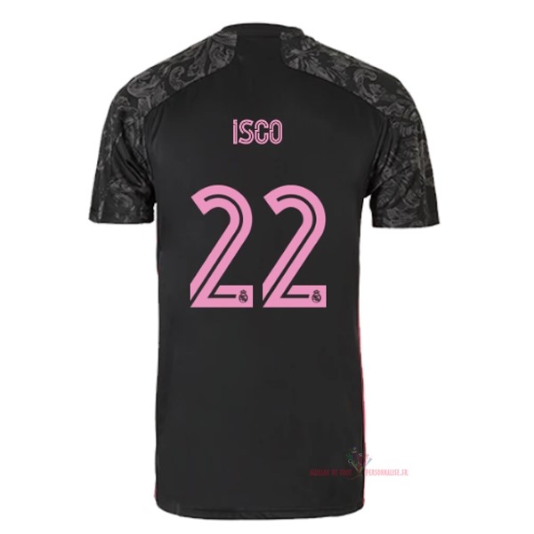 Maillot Om Pas Cher adidas NO.22 Isco Third Maillot Real Madrid 2020 2021 Noir