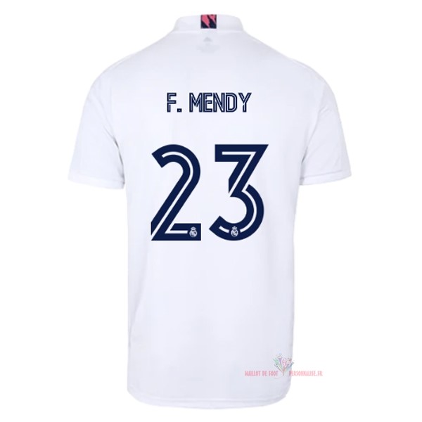 Maillot Om Pas Cher adidas NO.23 F. Mendy Domicile Maillot Real Madrid 2020 2021 Blanc