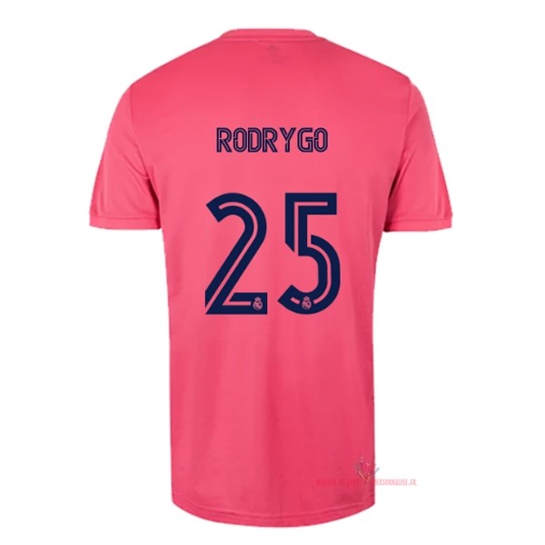 Maillot Om Pas Cher adidas NO.25 Rodrygo Exterieur Maillot Real Madrid 2020 2021 Rose