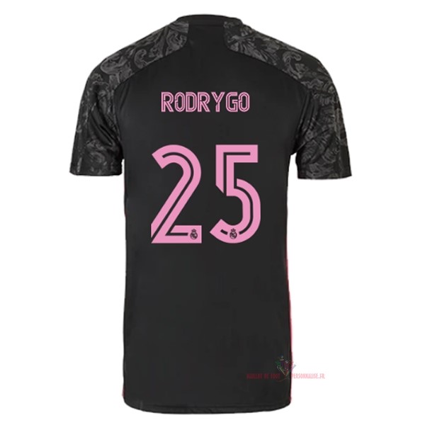 Maillot Om Pas Cher adidas NO.25 Rodrygo Third Maillot Real Madrid 2020 2021 Noir