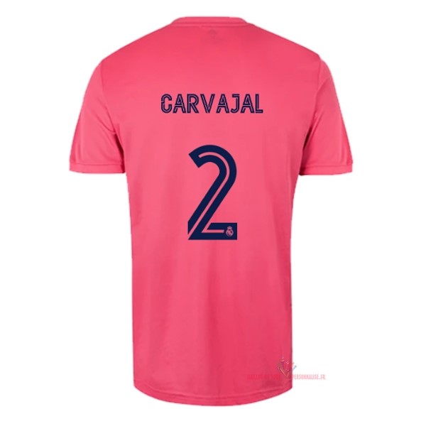 Maillot Om Pas Cher adidas NO.2 Carvajal Exterieur Maillot Real Madrid 2020 2021 Rose