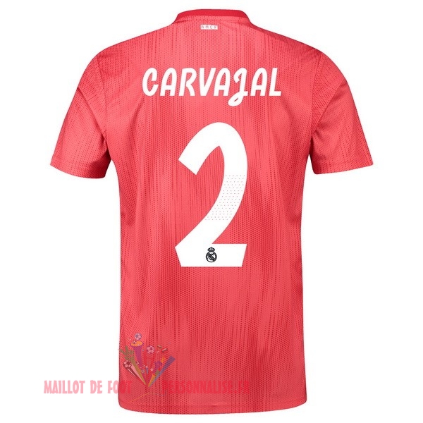 Maillot Om Pas Cher adidas NO.2 Carvajal Third Maillots Real Madrid 18-19 Rouge