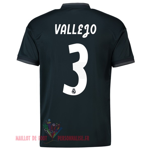 Maillot Om Pas Cher adidas NO.3 Vallejo Exterieur Maillots Real Madrid 18-19 Noir