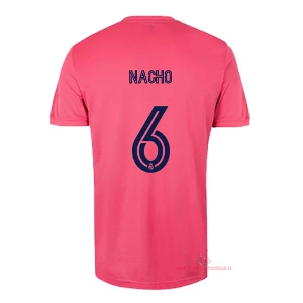 Maillot Om Pas Cher adidas NO.6 Nacho Exterieur Maillot Real Madrid 2020 2021 Rose