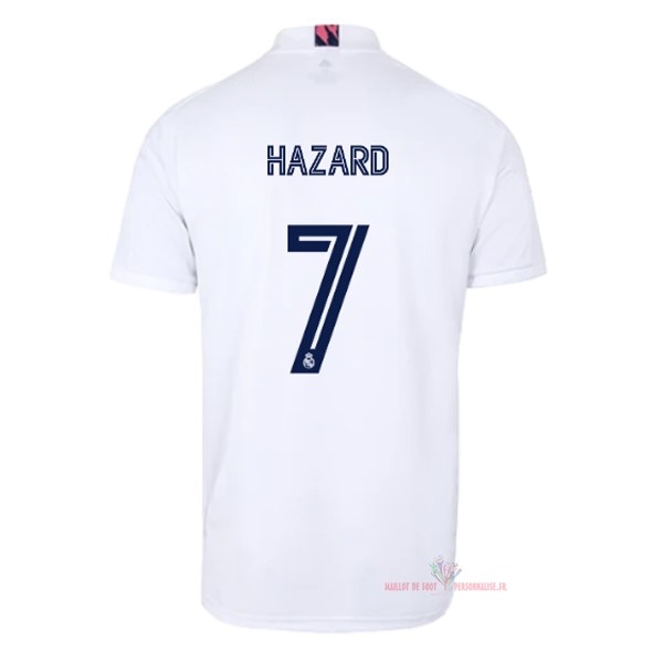 Maillot Om Pas Cher adidas NO.7 Hazard Domicile Maillot Real Madrid 2020 2021 Blanc
