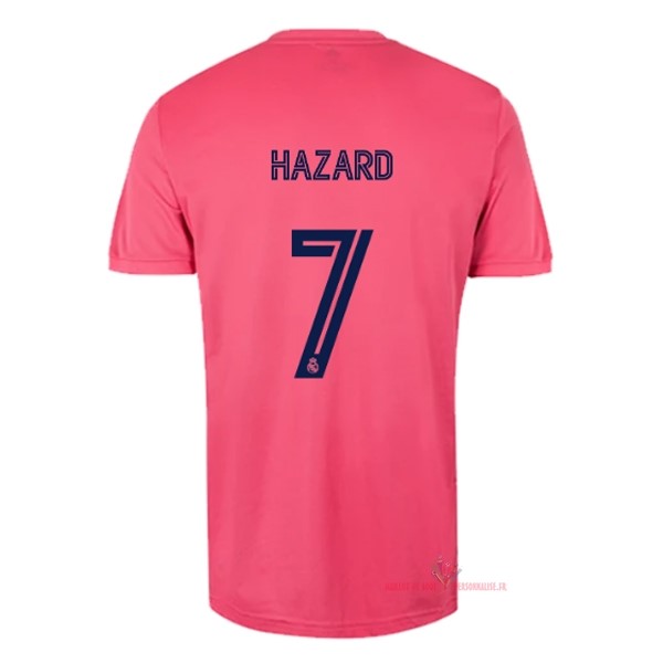 Maillot Om Pas Cher adidas NO.7 Hazard Exterieur Maillot Real Madrid 2020 2021 Rose