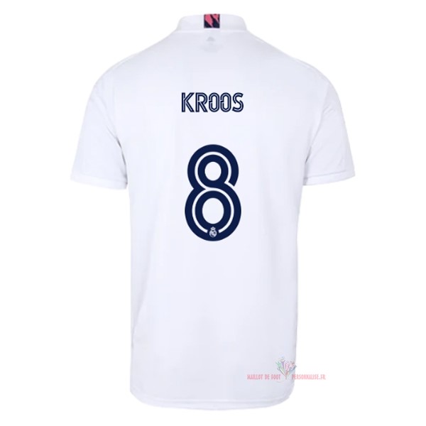 Maillot Om Pas Cher adidas NO.8 Kroos Domicile Maillot Real Madrid 2020 2021 Blanc