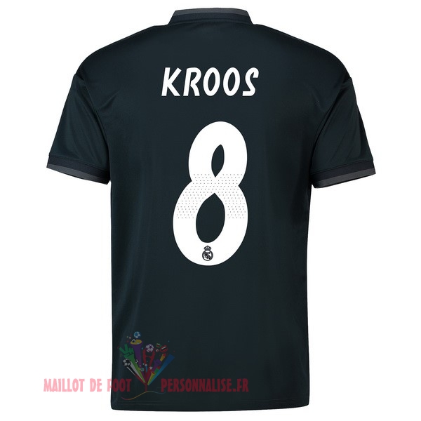 Maillot Om Pas Cher adidas NO.8 Kroos Exterieur Maillots Real Madrid 18-19 Noir