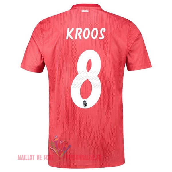 Maillot Om Pas Cher adidas NO.8 Kroos Third Maillots Real Madrid 18-19 Rouge