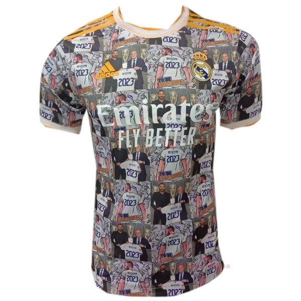 Maillot Om Pas Cher adidas Spécial Joueurs Maillot Real Madrid 2021 2022 Gris