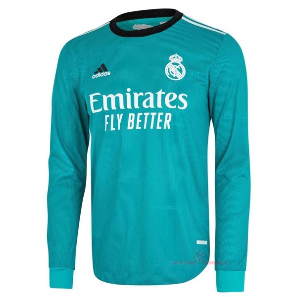 Maillot Om Pas Cher adidas Third Manches Longues Real Madrid 2021 2022 Vert