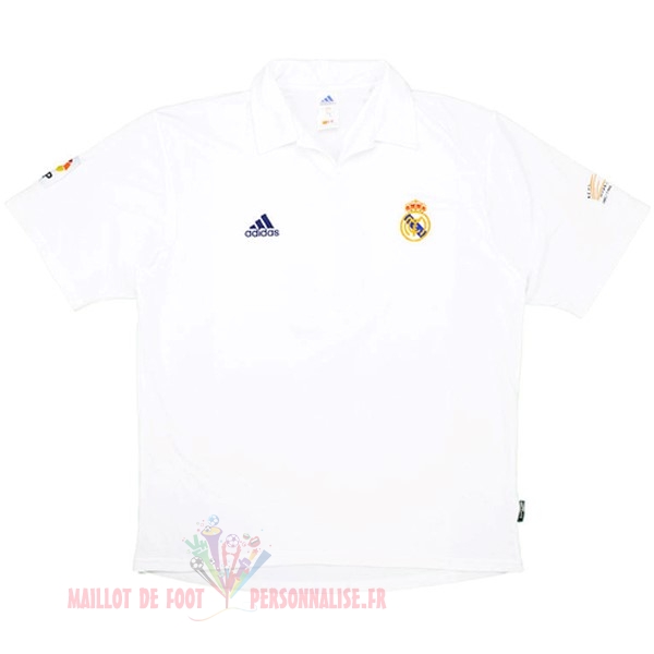 Maillot Om Pas Cher adidas Domicile Maillot Real Madrid Rétro 2001 2002 Blanc