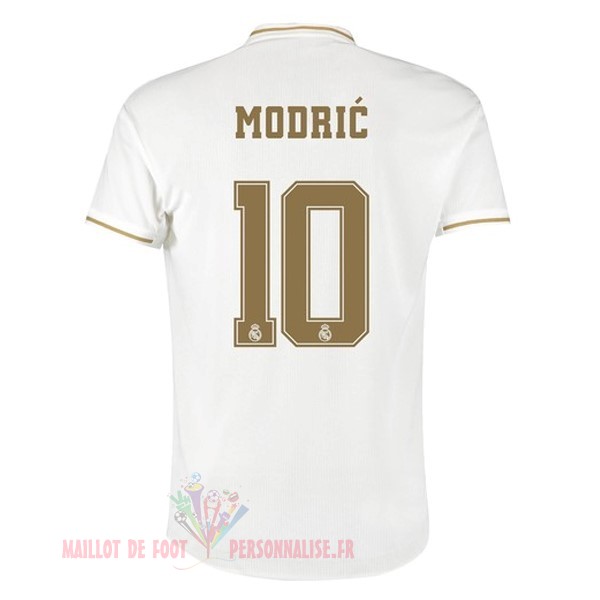 Maillot Om Pas Cher adidas NO.10 Modric Domicile Maillot Real Madrid 2019 2020 Blanc
