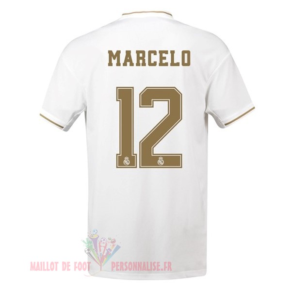 Maillot Om Pas Cher adidas NO.12 Marcelo Domicile Maillot Real Madrid 2019 2020 Blanc