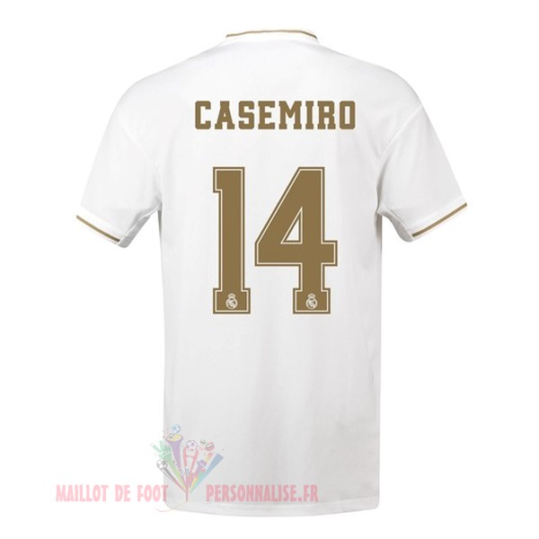 Maillot Om Pas Cher adidas NO.14 Casemiro Domicile Maillot Real Madrid 2019 2020 Blanc