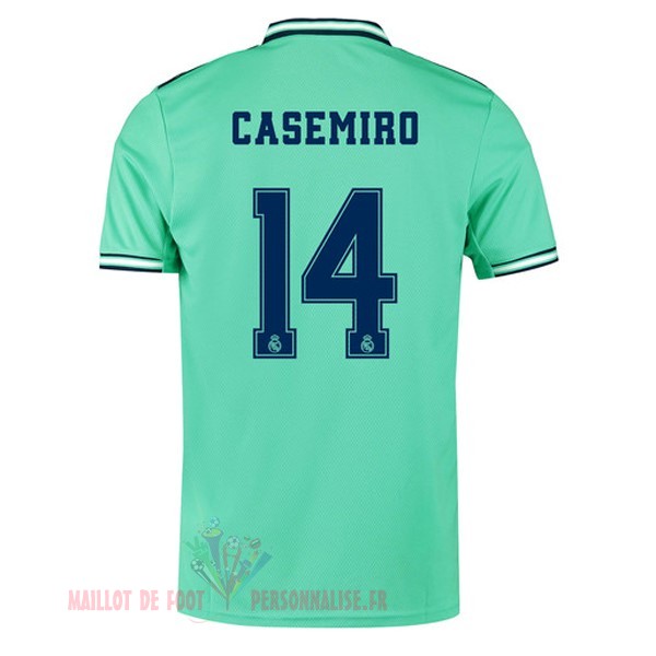 Maillot Om Pas Cher adidas NO.14 Casemiro Third Maillot Real Madrid 2019 2020 Vert