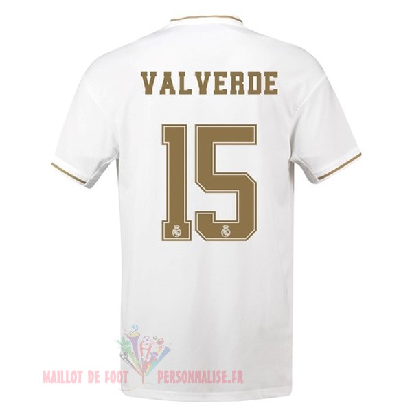 Maillot Om Pas Cher adidas NO.15 ValVert Domicile Maillot Real Madrid 2019 2020 Blanc