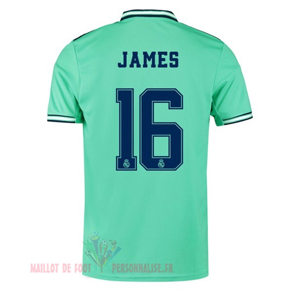 Maillot Om Pas Cher adidas NO.16 James Third Maillot Real Madrid 2019 2020 Vert