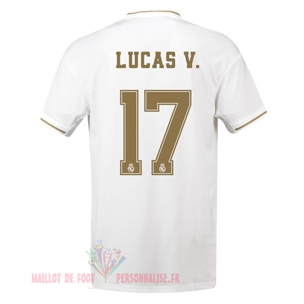 Maillot Om Pas Cher adidas NO.17 Lucas V. Domicile Maillot Real Madrid 2019 2020 Blanc
