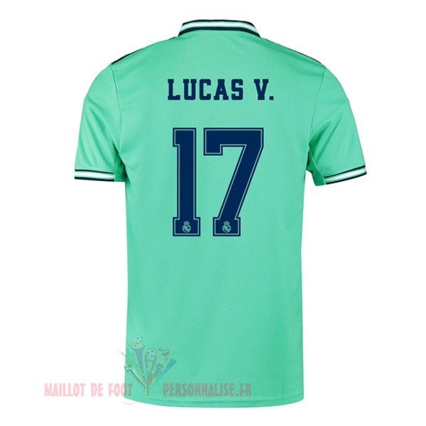 Maillot Om Pas Cher adidas NO.17 Lucas V. Third Maillot Real Madrid 2019 2020 Vert