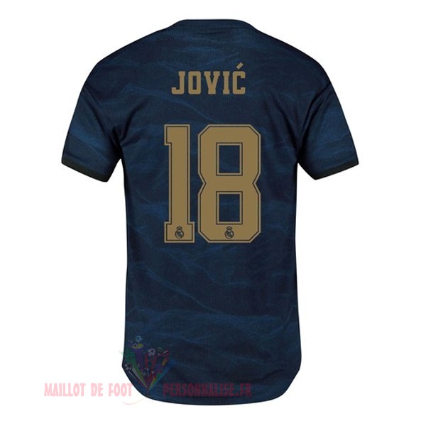 Maillot Om Pas Cher adidas NO.18 Jovic Exterieur Maillot Real Madrid 2019 2020 Bleu