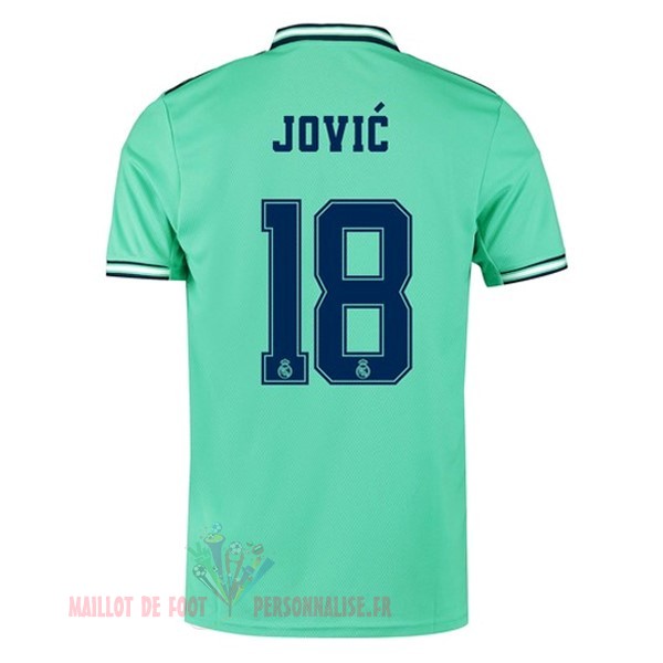 Maillot Om Pas Cher adidas NO.18 Jovic Third Maillot Real Madrid 2019 2020 Vert