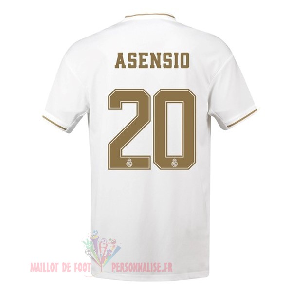 Maillot Om Pas Cher adidas NO.20 Asensio Domicile Maillot Real Madrid 2019 2020 Blanc