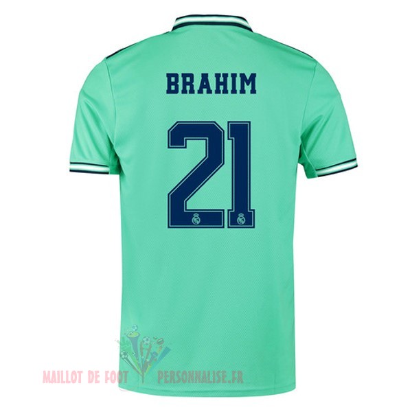 Maillot Om Pas Cher adidas NO.21 Brahim Third Maillot Real Madrid 2019 2020 Vert