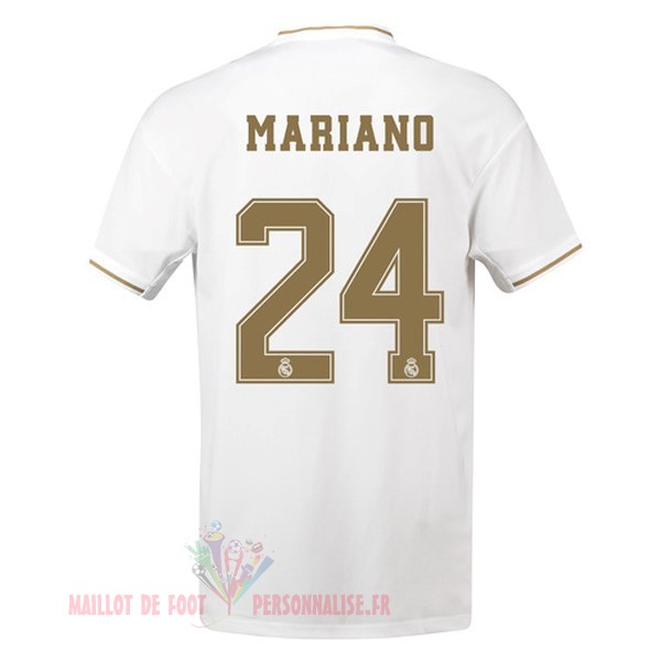 Maillot Om Pas Cher adidas NO.24 Mariano Domicile Maillot Real Madrid 2019 2020 Blanc