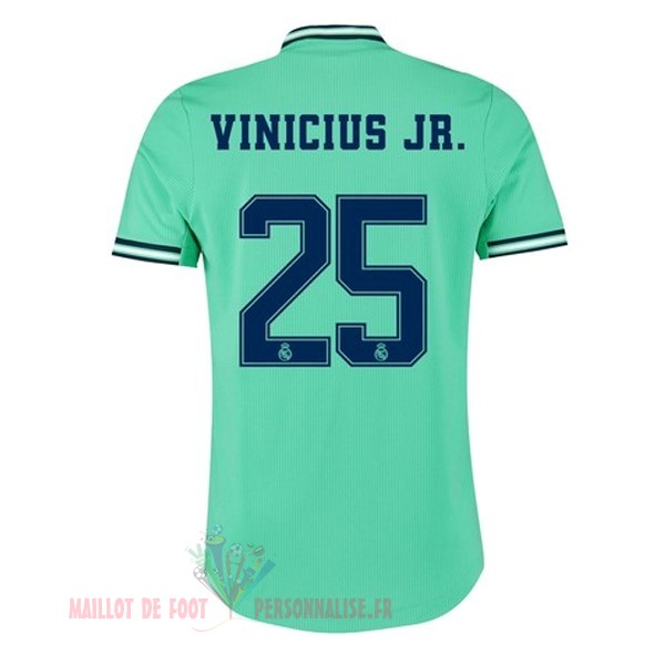 Maillot Om Pas Cher adidas NO.25 Vinicius JR. Third Maillot Real Madrid 2019 2020 Vert