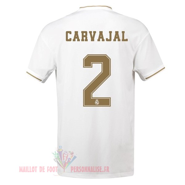 Maillot Om Pas Cher adidas NO.2 Carvajal Domicile Maillot Real Madrid 2019 2020 Blanc