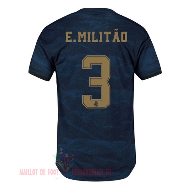Maillot Om Pas Cher adidas NO.3 E.Militão Exterieur Maillot Real Madrid 2019 2020 Bleu
