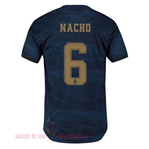 Maillot Om Pas Cher adidas NO.6 Nacho Exterieur Maillot Real Madrid 2019 2020 Bleu