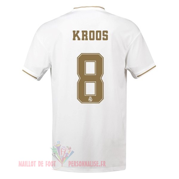Maillot Om Pas Cher adidas NO.8 Kroos Domicile Maillot Real Madrid 2019 2020 Blanc