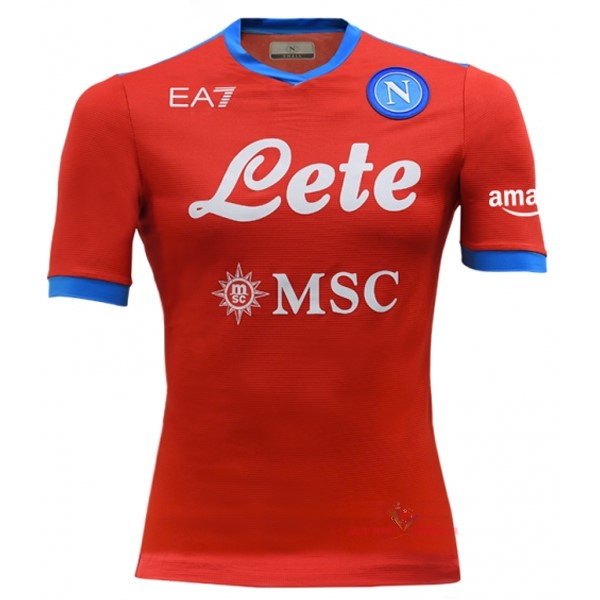 Maillot Om Pas Cher EA7 Fourth Maillot Naples 2021 2022 Rouge