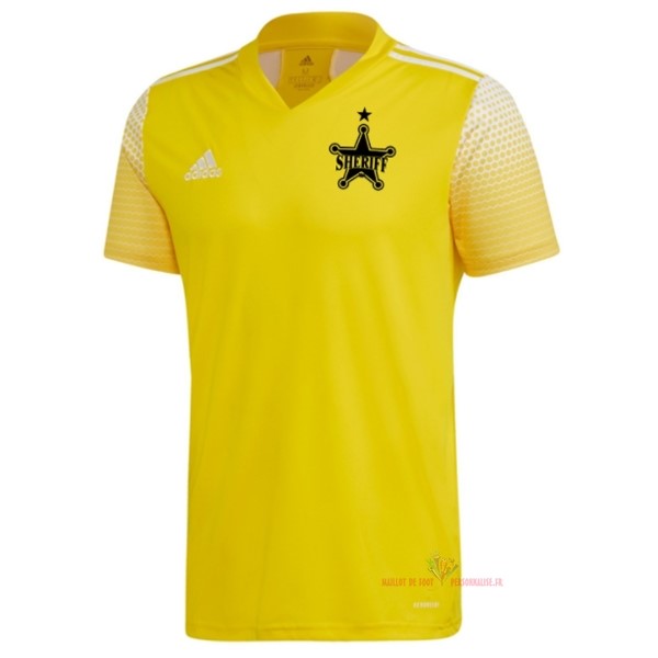 Maillot Om Pas Cher adidas Thailande Exterieur Camiseta Sheriff Tiraspol 2021 2022 Jaune