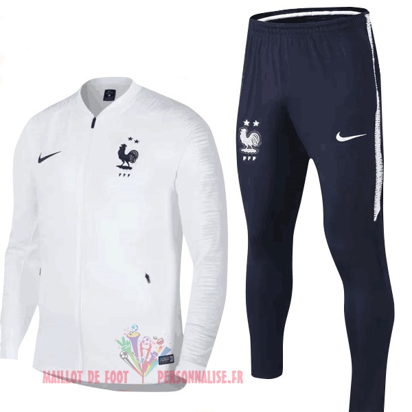 Maillot Om Pas Cher Nike Championne du Monde Survêtements France 2018 Blanc Bleu