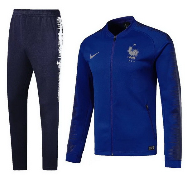 Maillot Om Pas Cher Nike Survêtements France 2018 Bleu Marine Bleu