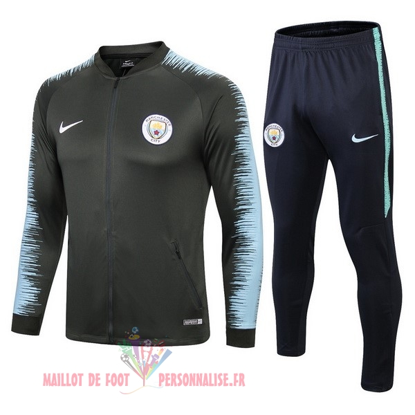 Maillot Om Pas Cher Nike Survêtements Manchester City 2018-2019 Vert Bleu Blanc