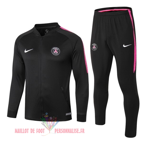Maillot Om Pas Cher Nike Survêtements Paris Saint Germain 2018-2019 Noir Blanc Rose
