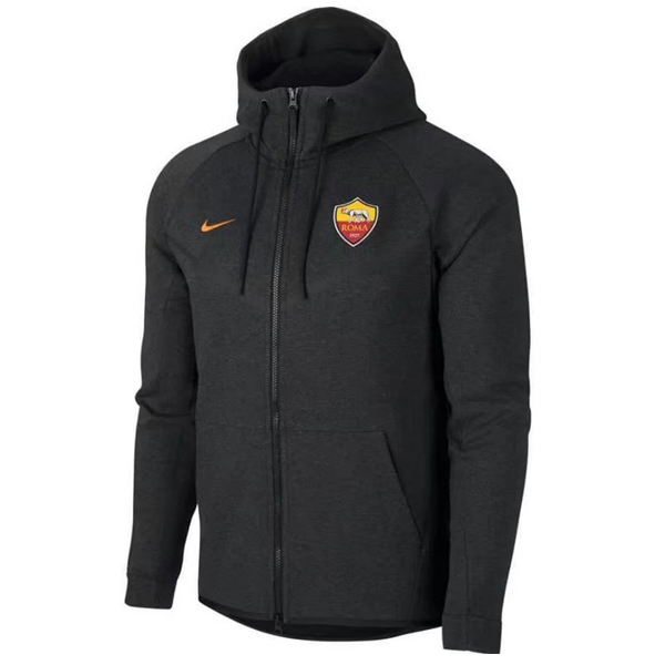 Maillot Om Pas Cher Nike Sweat Shirt Capuche AS Roma 2017 2018 Gris Marine